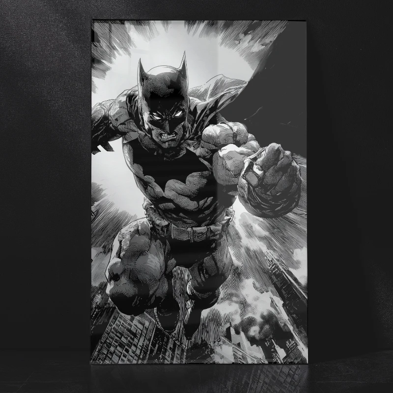 Batman Heroic Punch – Comic Book Metal Poster