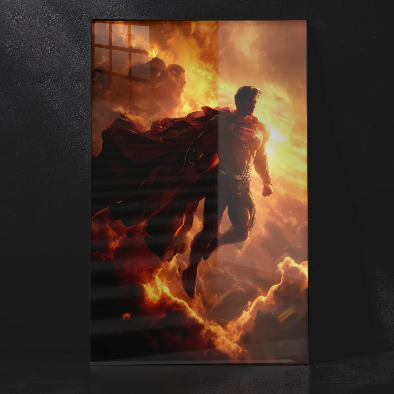 Hero in the Sky-Superman Metal Poster