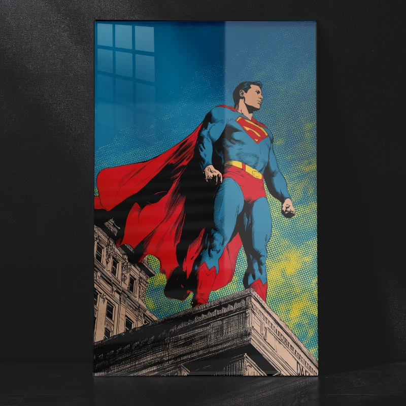 Classic Comic Edition Superman Metal Poster