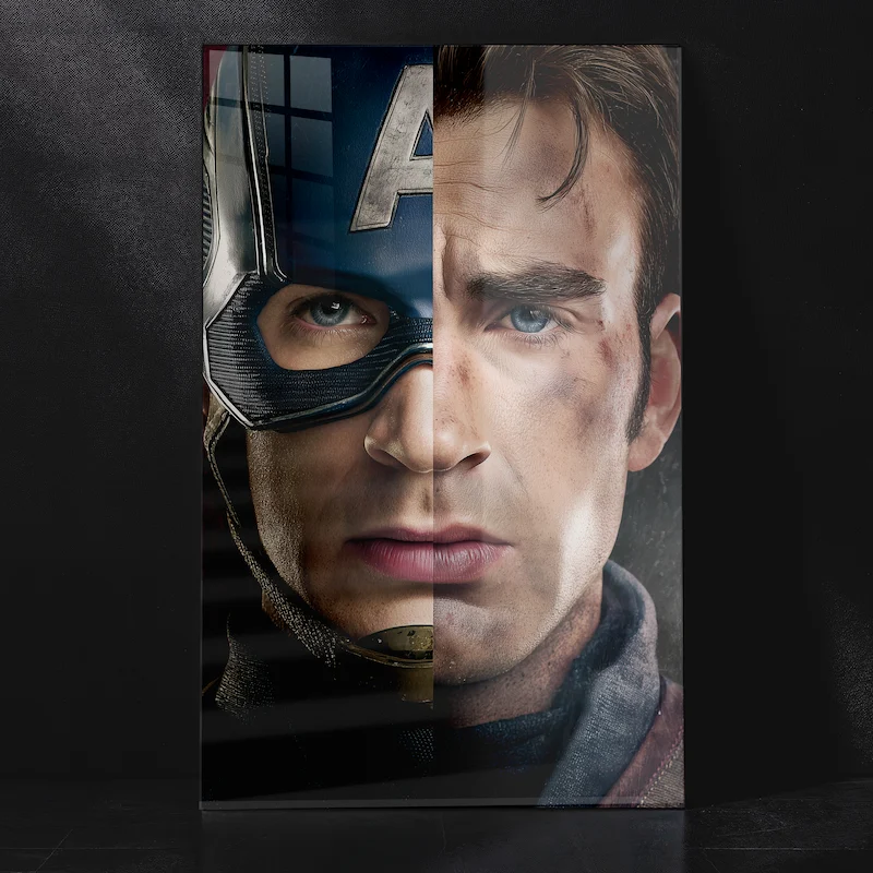 Hero in Focus: Captain America Metal Poster